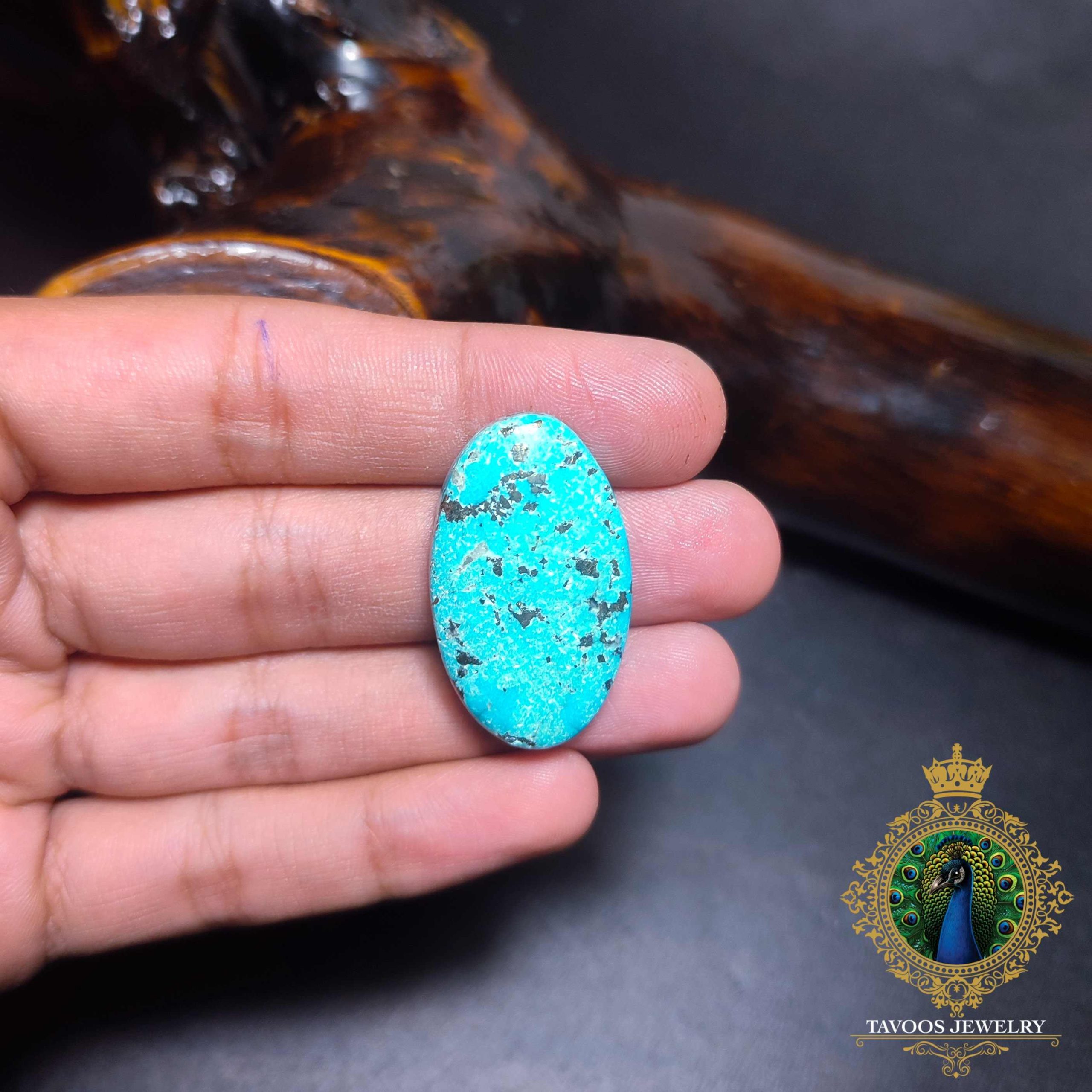سنگ فیروزه کرمان طبیعی - بدون بهسازی