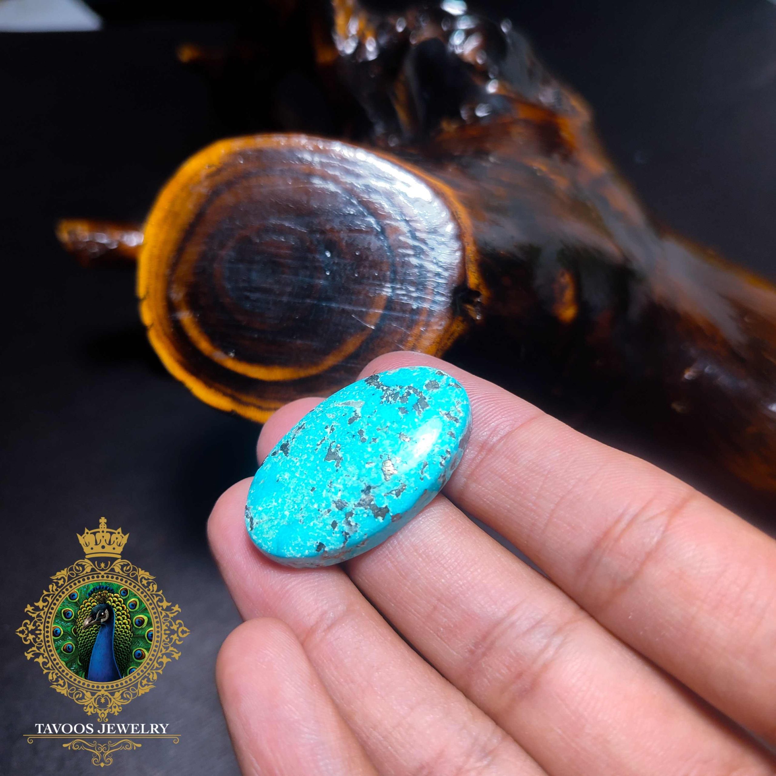 سنگ فیروزه کرمان طبیعی - بدون بهسازی