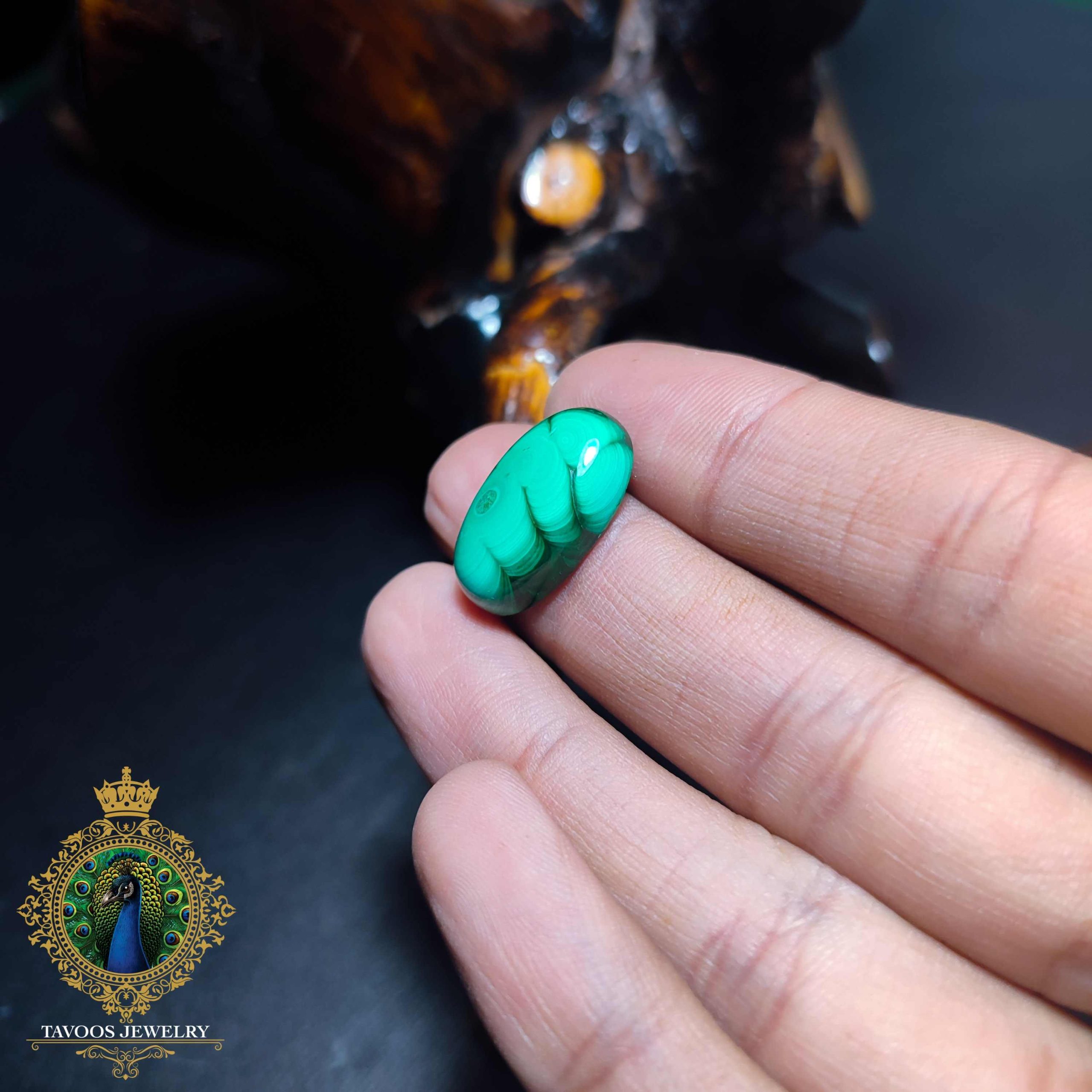 سنگ مالاکیت طبیعی کنگو